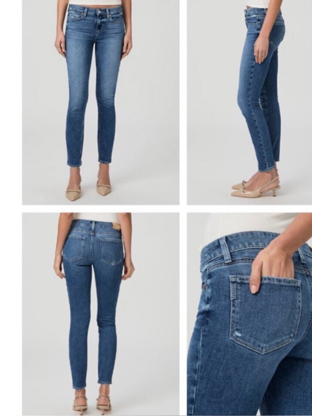PAIGE Verdugo Ankle Jeans Women’s 28 / 6 Blue Jean Denim Bryce Skinny Straight